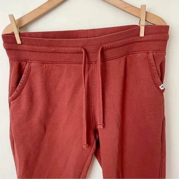 Pact Organic Cotton Jogger Sweatpants Burgundy - Picture 4 of 8